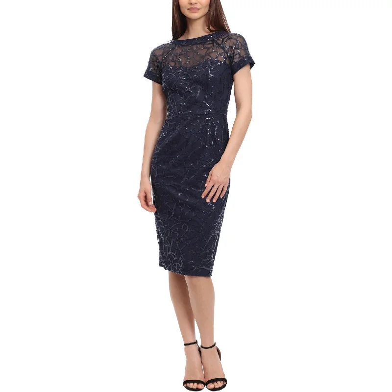 Maggy London Womens Sequined Sheath Cocktail And Party Dress Tunics Distressed trendy Maggy London Womens Sequined Sheath Cocktail And Party Dress Tunics Distressed trendy