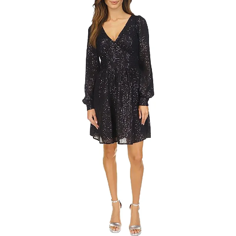 MICHAEL Michael Kors Womens Sequined Mini Cocktail And Party Dress Tunics Lace romantic MICHAEL Michael Kors Womens Sequined Mini Cocktail And Party Dress Tunics Lace romantic